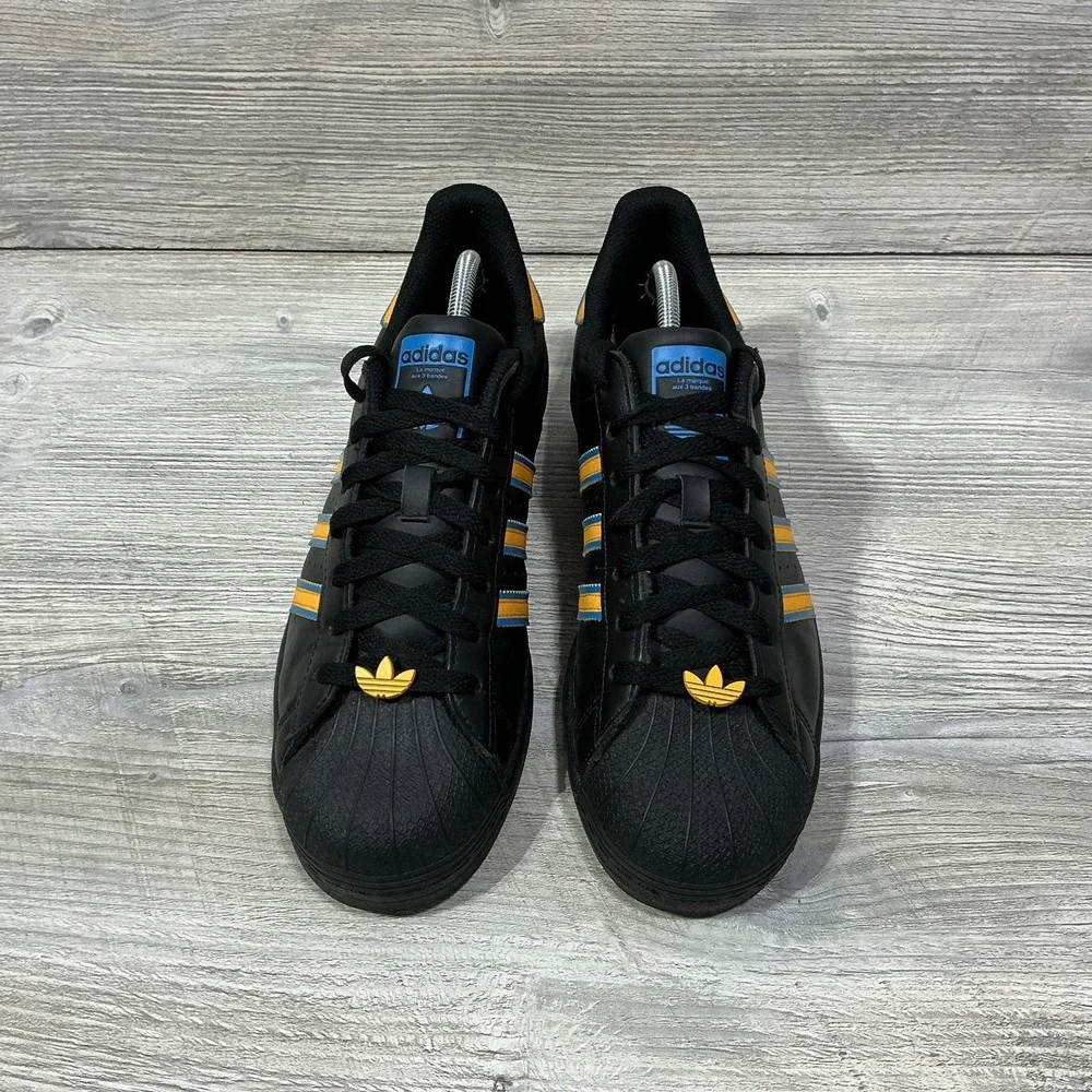 Adidas Superstar UCLA Mens Size 11 Black Gold Blue Athletic Lifestyle Sneakers